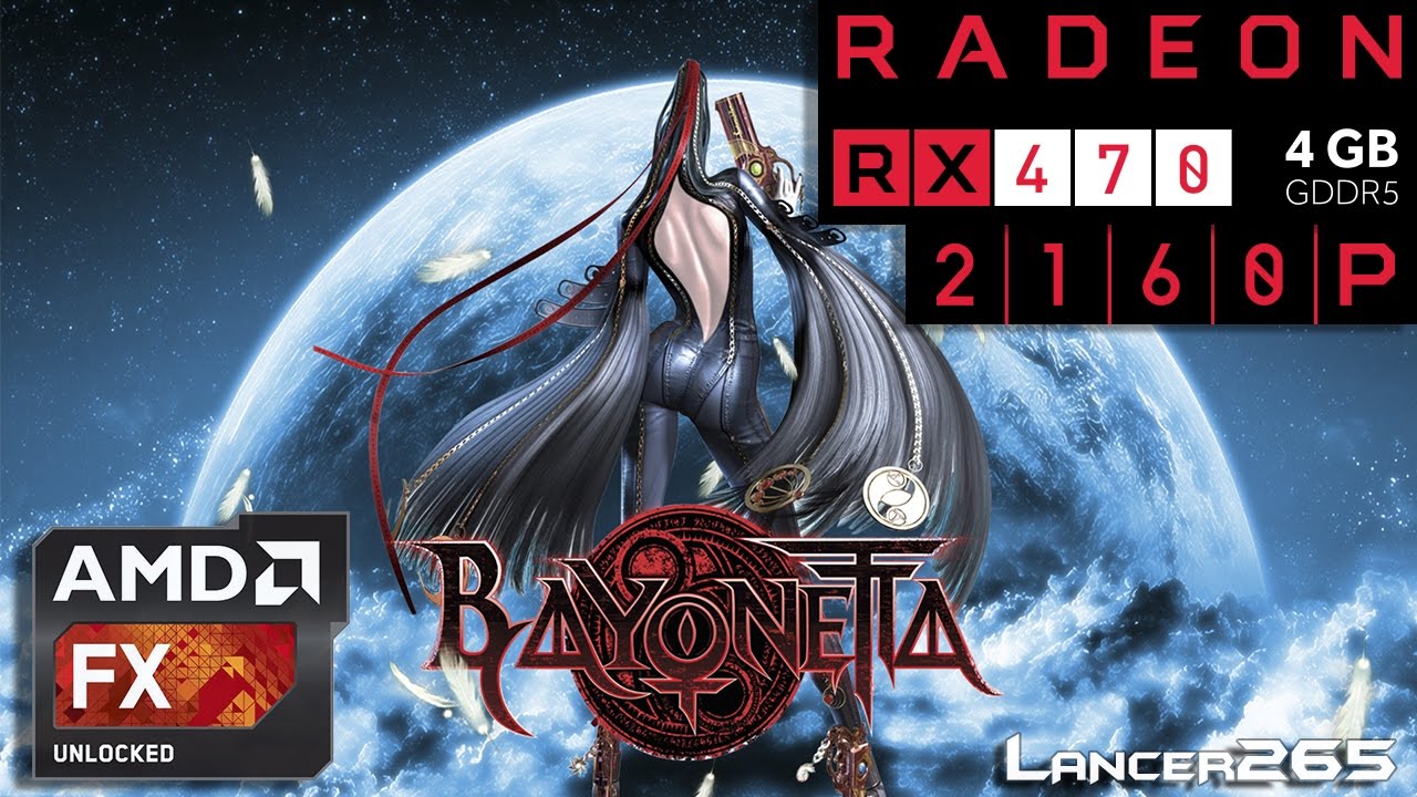 Bayonetta Gameplay RX 470 4k FX 6300