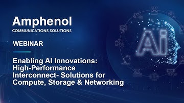 Enabling AI Innovations: High-Performance Interconnect Solutions for Compute, Storage & Networking