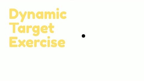 Corrective Saccades | Dynamic Target Tracking
