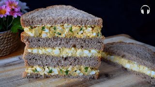 Creamy  Egg Mayo Sandwiches, Quick, easy and go to recipe, ASMR screenshot 4