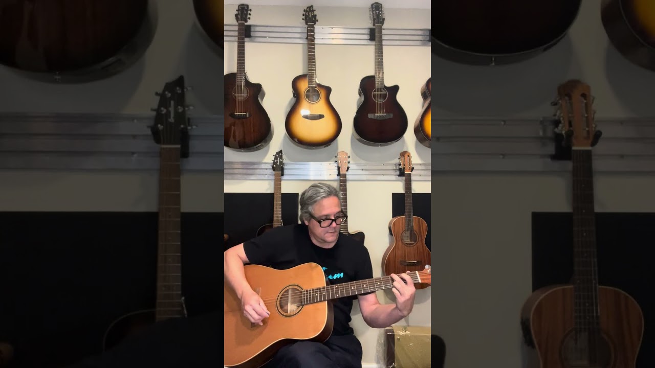 Teton Acoustic Guitar with Solid Cedar Top, 