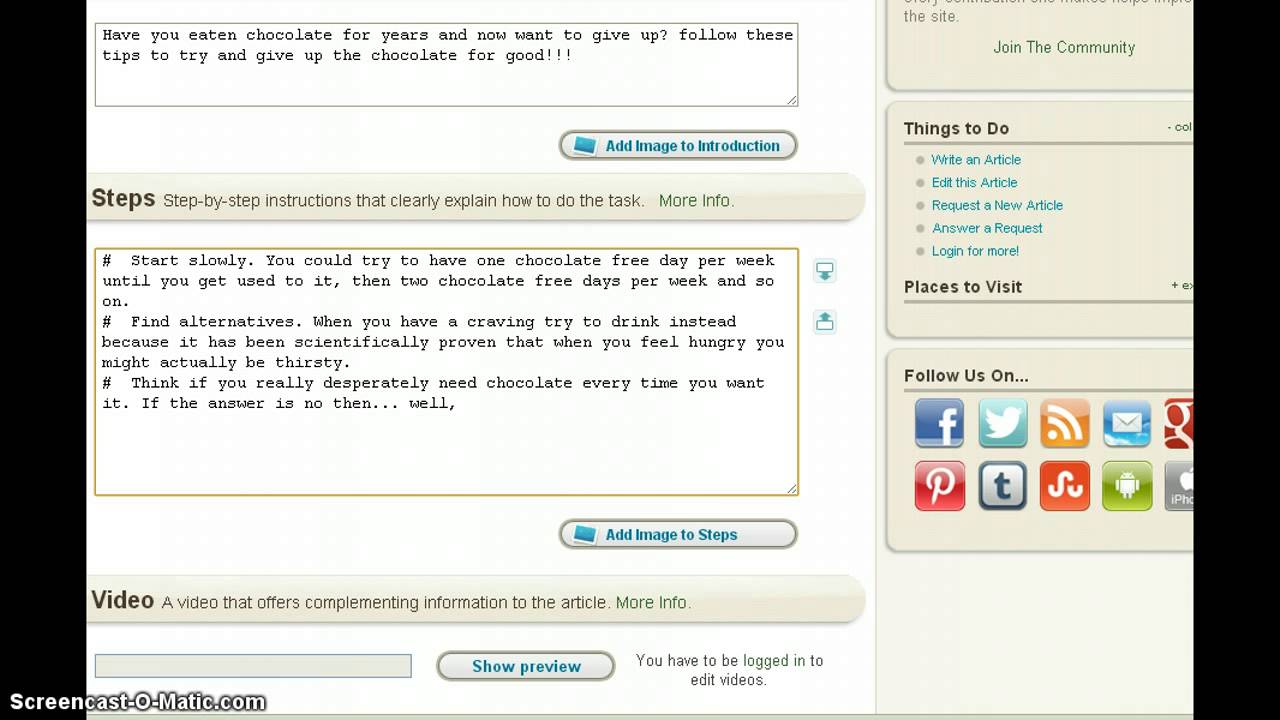 will write for chocolate technology