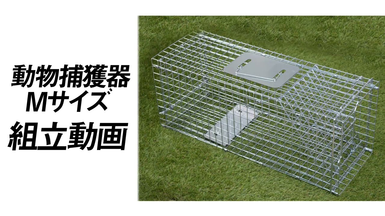 動物捕獲器Mサイズ 組立動画【国華園】 - YouTube