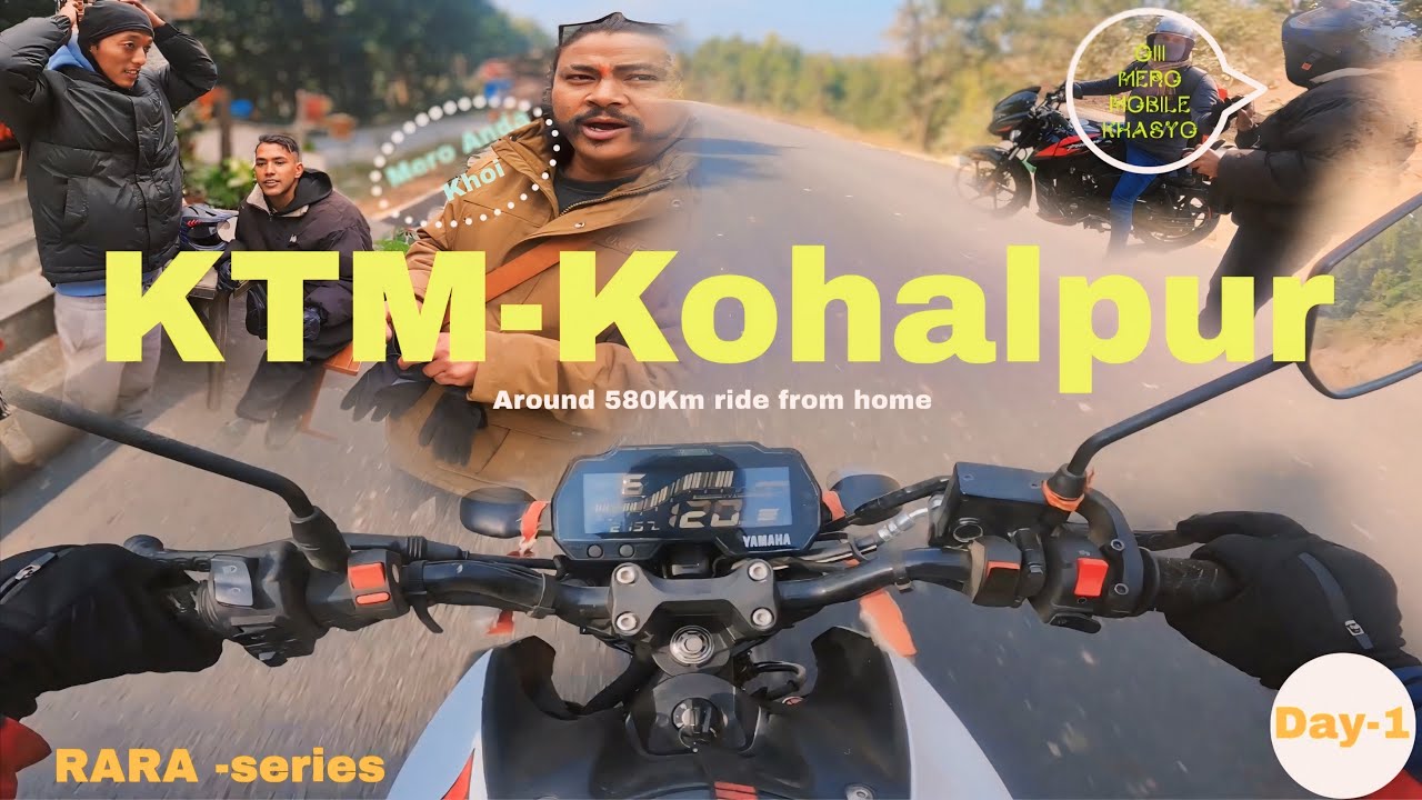 KTM-kohalpur || RARA-series || Day-1 || winter Ride || MT-15 ||@SANAM_NGK 