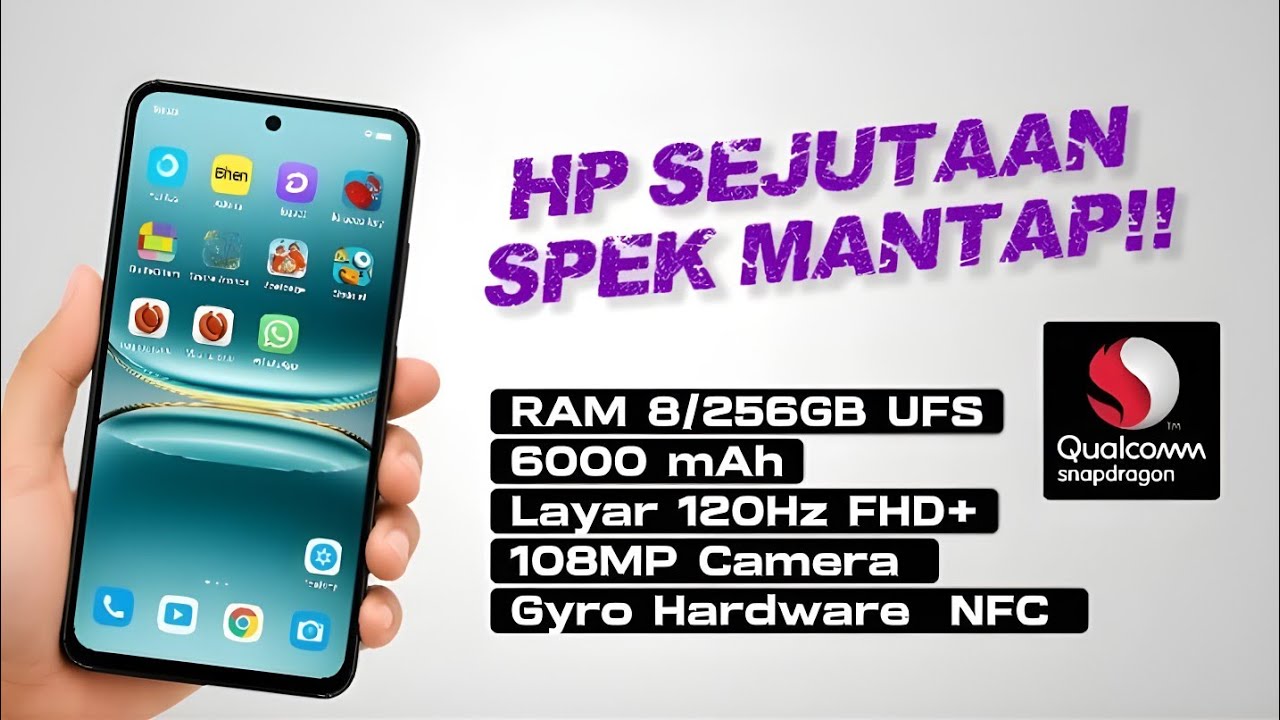 MURAH SPEK GOKIL, RAM 8/256GB, 6000 mAh - Rekomendasi HP 1 Jutaan Terbaik Desember 2025