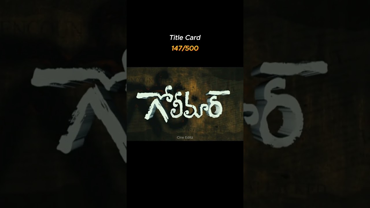 Golimaar Title Card | comment a movie for next reel | 