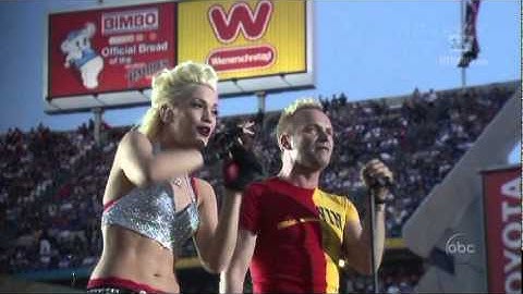 No Doubt - Live at Superbowl XXXVII 26.01.2003 - 02 - Message in a Bottle [feat. Sting] HD
