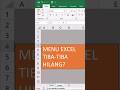 Menu Excel tiba-tiba hilang? (Ctrl + F1)