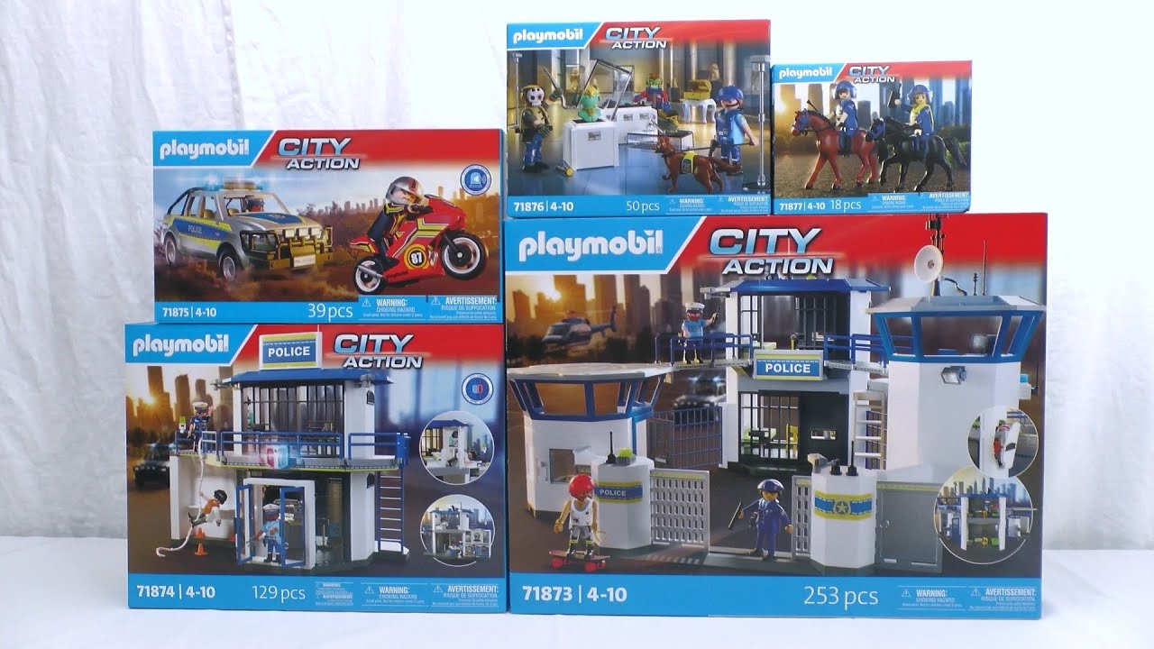 Unboxing Playmobil : La police (2025) – 71873, 71874, 74875, 71876, 71877