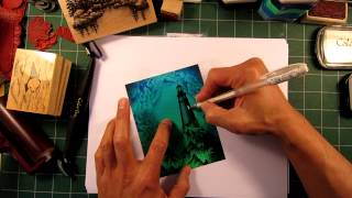Stampscapes 101: Video 36.  Simplescapes using a Brayer screenshot 5