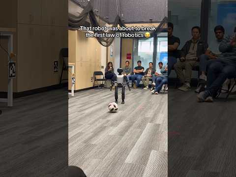 It was a cool robot demo⦠it probably confused his foot for the ball š
