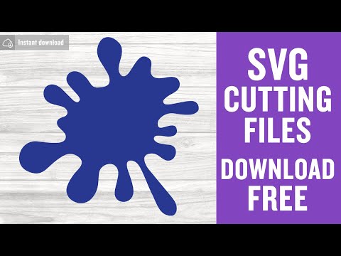 Paint Splatter Svg Free Cutting Files for Scan n Cut Instant Download