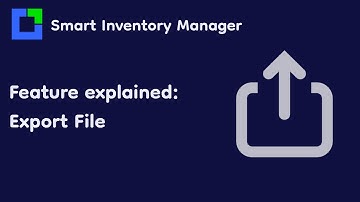 Simple Inventory Manager feature explained: Export File