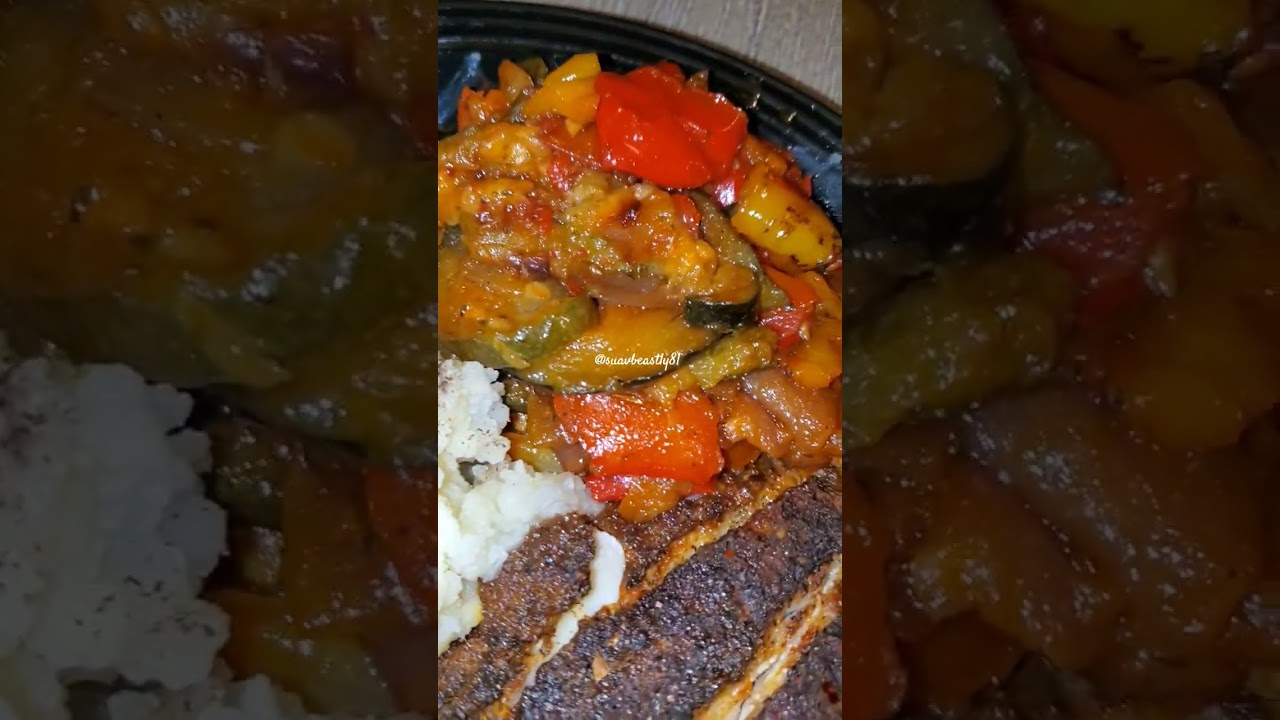 HomeMade Red Snapper Filet, Roasted Vegetables, & Baked Potato!