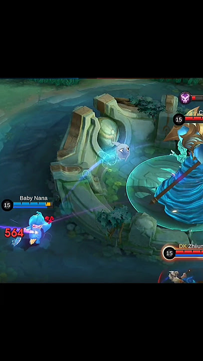 Nana Took The Enemy's lord Twice🤣 #MLBB #MLBBGoldenMonth #MobileLehends