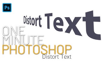 How to Distort Text in Photoshop - Quick Tutorial