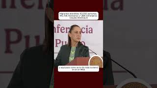 Migrantes atendidos 152,592 personas, 140,706 mexicanos y 1,886 extranjeros: Claudia Sheinbaum