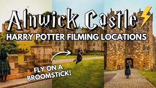 Let's visit Alnwick Castle Harry Potter Filming Locations ⚡️ - Magical Day Out & Broomstick Lessons!