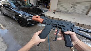Amazing cool carwash with AK47 Foam Cannon