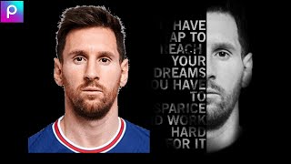 Cara Edit Foto Poster Text Wajah Leo Messi I Di Aplikaasi PicsArt screenshot 5