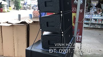 Test tiếng ca Micro và Nhạc sàn trên Dàn array 30 đôi, chính hãng ENOS | Enos Việt Nam