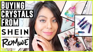 BUYING CRYSTALS FROM ROMEWE & SHEIN | ROMEWE & SHEIN CRYSTAL HAUL | ARE THEY FAKE OR REAL?