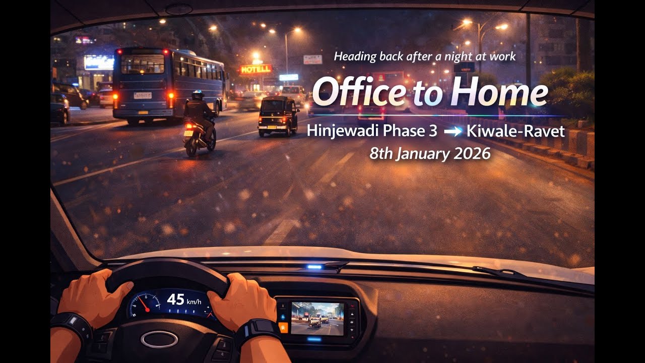 Daily Office Commute | 8th Jan 2026 | Office to Home Drive🚗 | 4