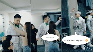 Aliff Aziz & Bella Astillah | back stage | comelnya anak beranak ni 😂