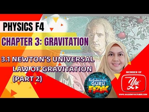 Physics Form 4 KSSM I Chapter 3 I 3.1 Newton's Universal Law of Gravitation Part 2