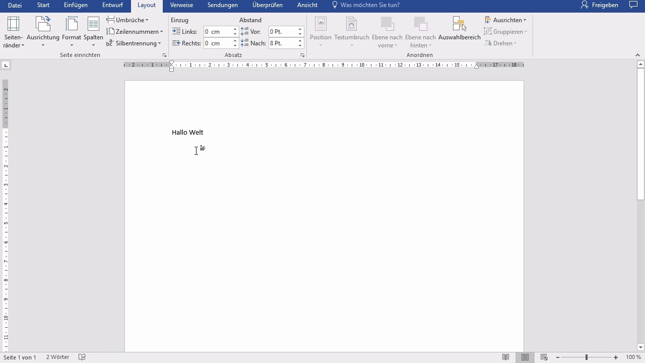 New Kurs Microsoft Word 2016 Win: 112 Benutzeroberfläche