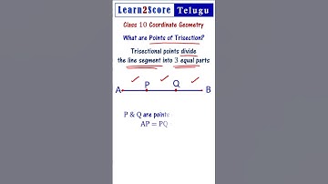 Points of Trisection Class 10 Coordinate Geometry AP SSC TS SSC