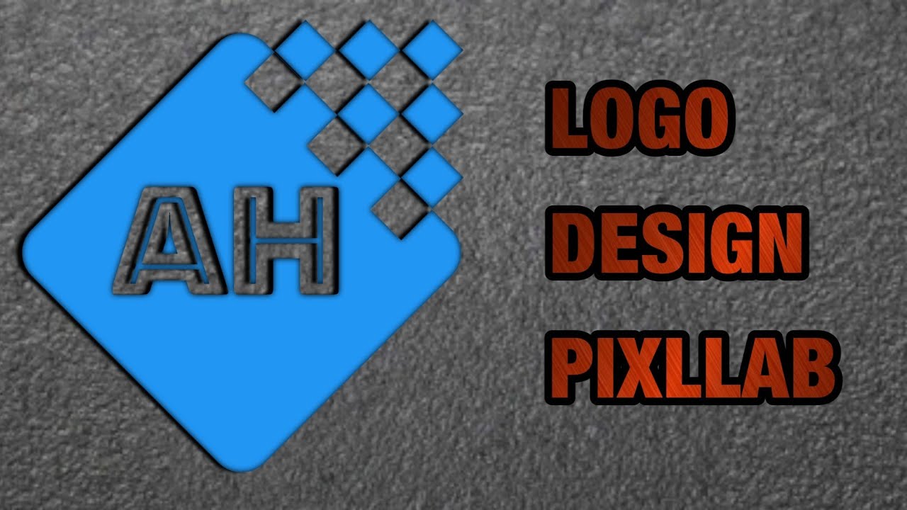 AH professional Logo Design on Android Mobile | How to make AH professional Logo in PIXLLAB 