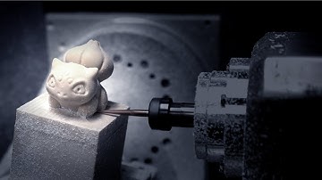 Carving a 3D Bulbasaur with Unionx 5 Axis CNC Machine | Amazing 5 Axis Machining