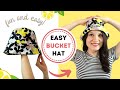 How to sew and draft a BUCKET HAT? QUICK, EASY and DETAILED tutorial 2021(beginner friendly)!