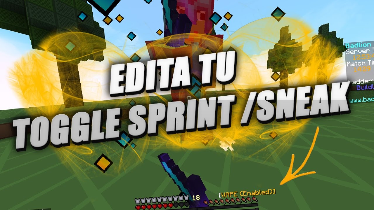 Como Editar El Toggle Sneak Sprint Youtube