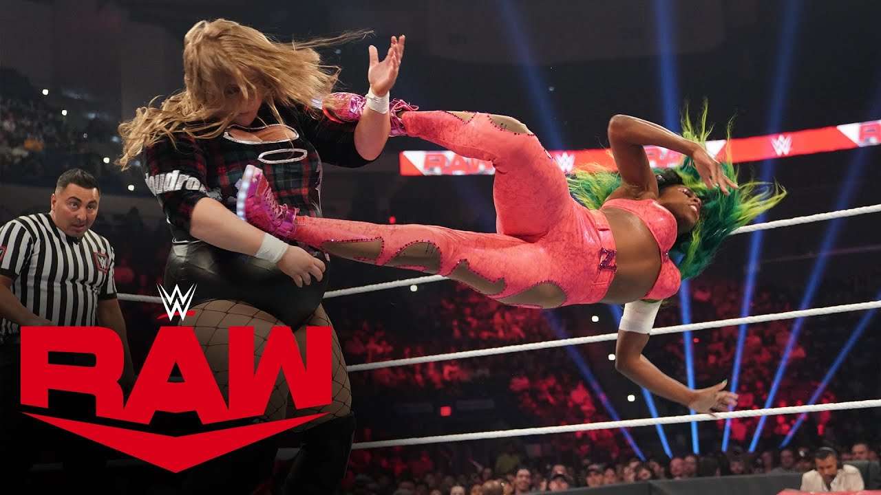 Sasha Banks Naomi Vs Doudrop Nikki A S H Raw May Youtube