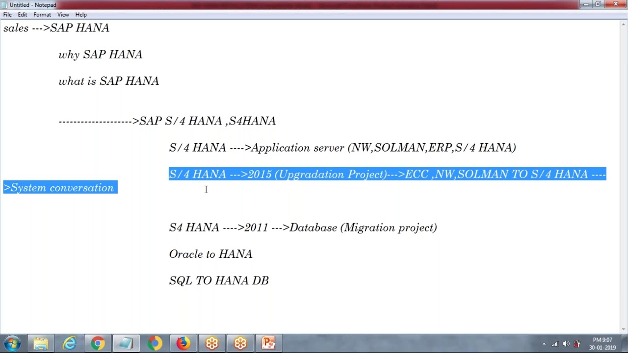 SAP HANA 2.0 SPS03 :Administration || HA200 ||-DAY1|| Difference Between S/4 HANA &S4 HANA