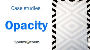 Case studies: Opacity of TiO2, ZnO, kaolin and calcium carbonate