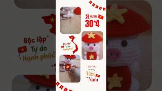 chào mừng 51 năm giải phóng miền nam #crochet #handmade #moclen