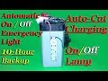 Auto Cut Emergency Light Using One Transistor Only | How To Make Automatic On/Off Led Light Lamp