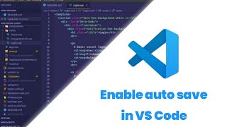 How to enable auto save in VS code