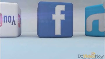 3D Cube Social Networks Video Intro