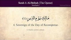 Quran: 1. Surah Al-Fatihah (The Opener): Arabic and English translation HD  - Durasi: 1:47. 