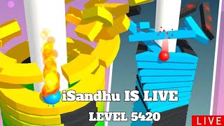 Live Stack ball 3d 🏀 highest score level 5420 challenges 🎮 #stackbounce #shorts #viral #gaming