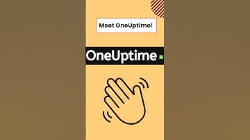 OneUptime - All In One Monitoring System For Your Site