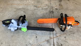 EGO 18” Electric vs STHIL 16” Gas (EGO Review)