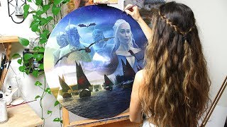 Oil Painting Time Lapse | HBO Commission for Game of Thrones screenshot 3