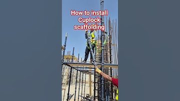 How to install Cuplock Scaffolding After 3 miter Assembly