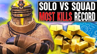 Most Kills Record SOLO VS SQUAD on METRO ROYALE!