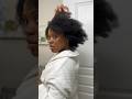 Blowdrying my 4C hair for the first time #naturalhairinfluencer #hairstyle #4chair #blowdryshorthair